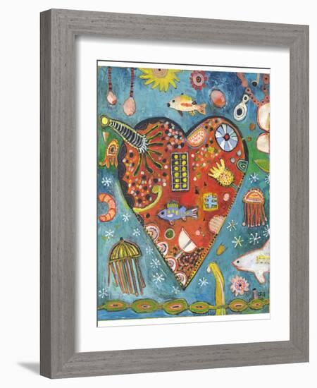 Sea Heart-Jill Mayberg-Framed Giclee Print