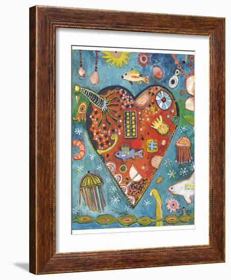 Sea Heart-Jill Mayberg-Framed Giclee Print