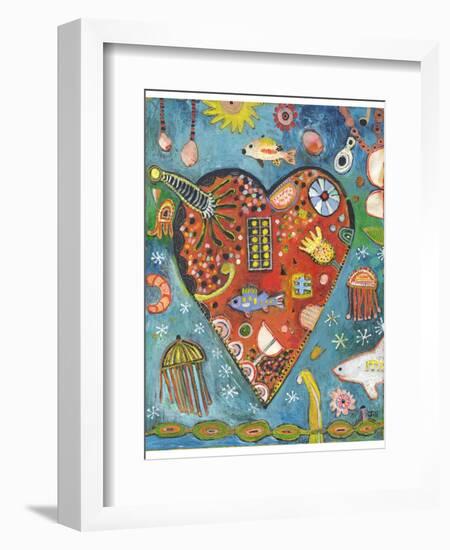 Sea Heart-Jill Mayberg-Framed Giclee Print