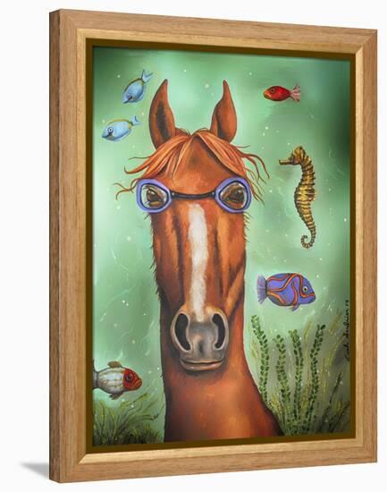 Sea Horse-Leah Saulnier-Framed Premier Image Canvas