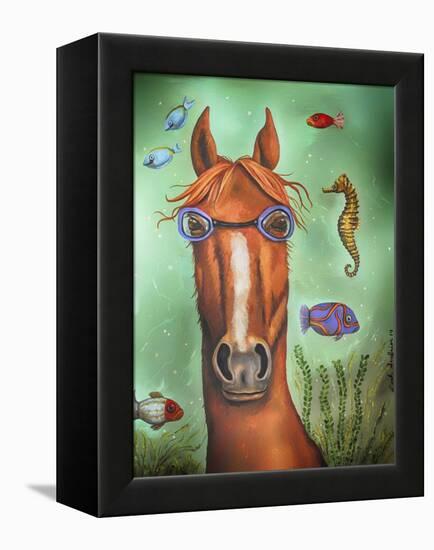 Sea Horse-Leah Saulnier-Framed Premier Image Canvas