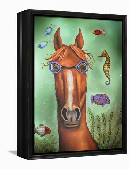 Sea Horse-Leah Saulnier-Framed Premier Image Canvas