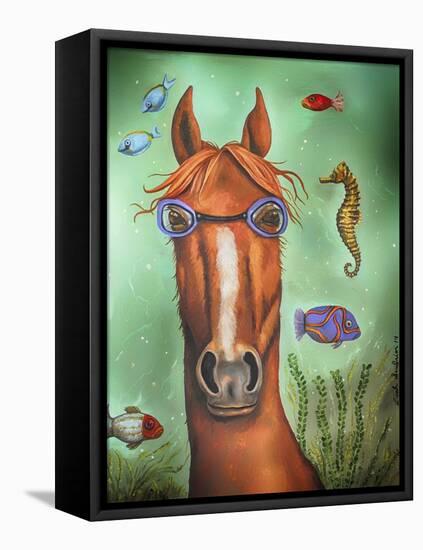 Sea Horse-Leah Saulnier-Framed Premier Image Canvas