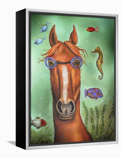 Sea Horse-Leah Saulnier-Framed Premier Image Canvas