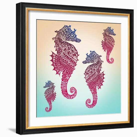 Sea Horses-Mark Ashkenazi-Framed Giclee Print