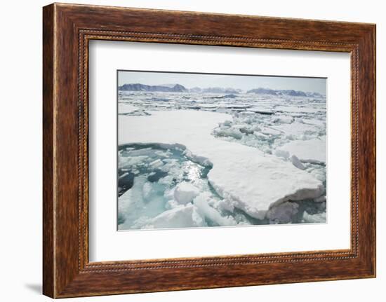 Sea Ice Surrounding Islands-DLILLC-Framed Photographic Print