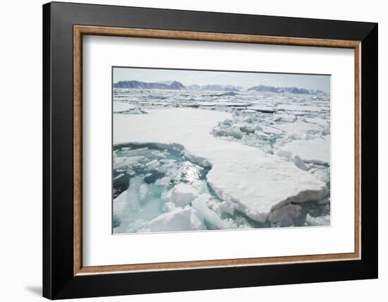 Sea Ice Surrounding Islands-DLILLC-Framed Photographic Print