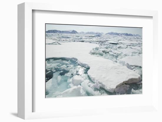 Sea Ice Surrounding Islands-DLILLC-Framed Photographic Print