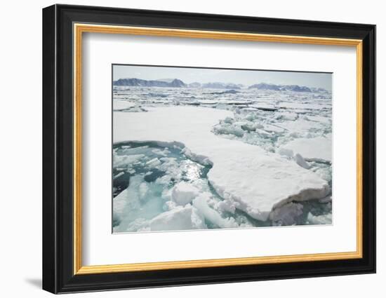 Sea Ice Surrounding Islands-DLILLC-Framed Photographic Print