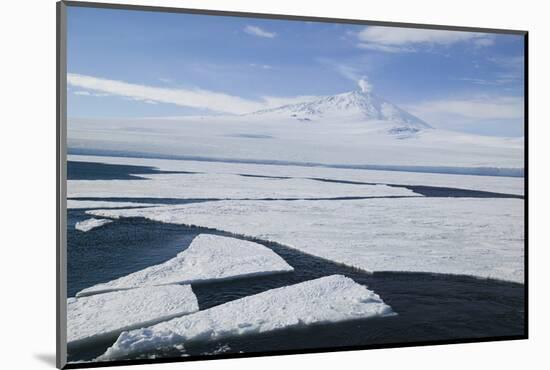 Sea Ice with Mount Erebus in Distance-DLILLC-Mounted Photographic Print