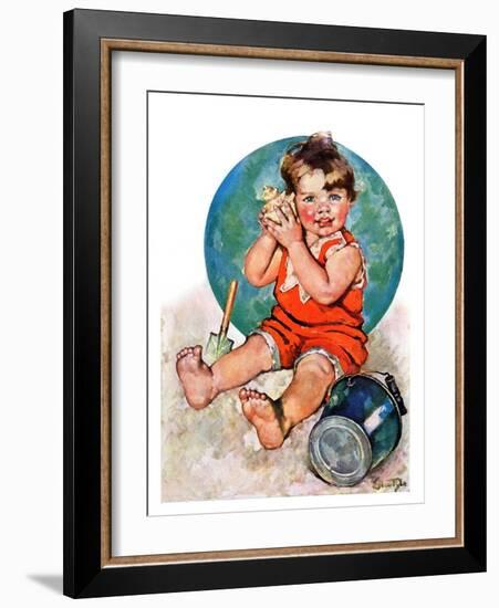 "Sea in the Shell,"August 6, 1927-Ellen Pyle-Framed Giclee Print
