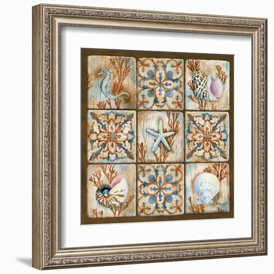 Sea Isle Collage I-Paul Brent-Framed Art Print