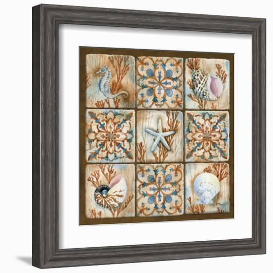 Sea Isle Collage I-Paul Brent-Framed Art Print