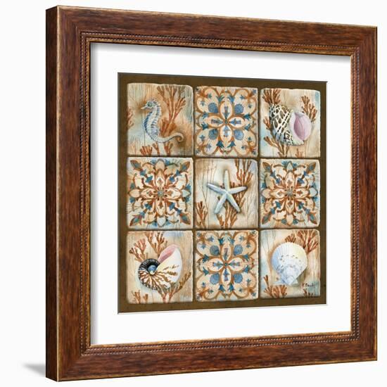 Sea Isle Collage I-Paul Brent-Framed Art Print