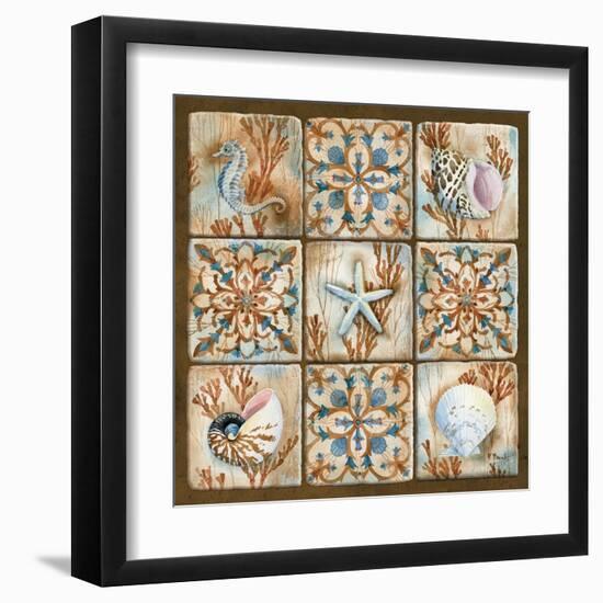 Sea Isle Collage I-Paul Brent-Framed Art Print