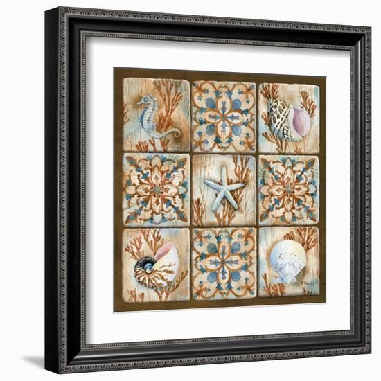 Sea Isle Collage I-Paul Brent-Framed Art Print