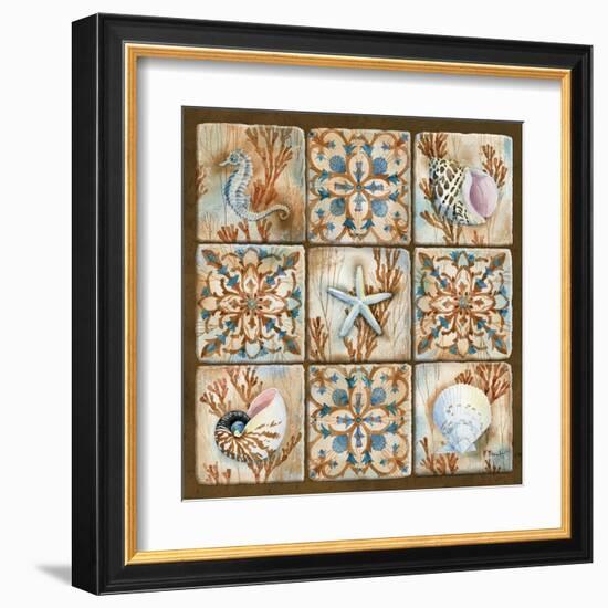 Sea Isle Collage I-Paul Brent-Framed Art Print