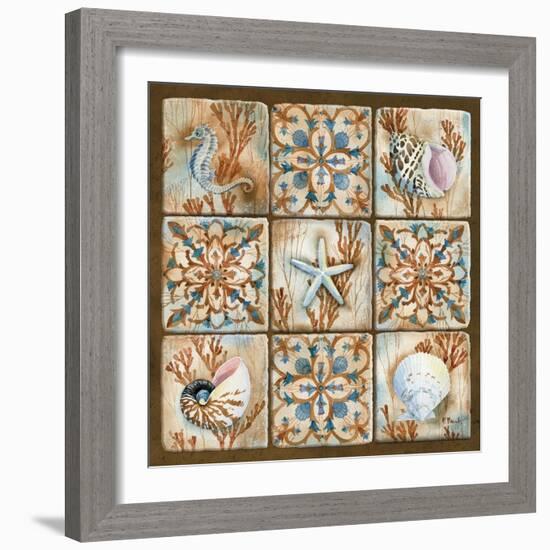 Sea Isle Collage I-Paul Brent-Framed Art Print