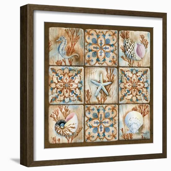 Sea Isle Collage I-Paul Brent-Framed Art Print