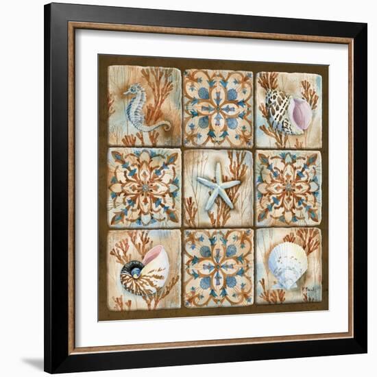 Sea Isle Collage I-Paul Brent-Framed Art Print