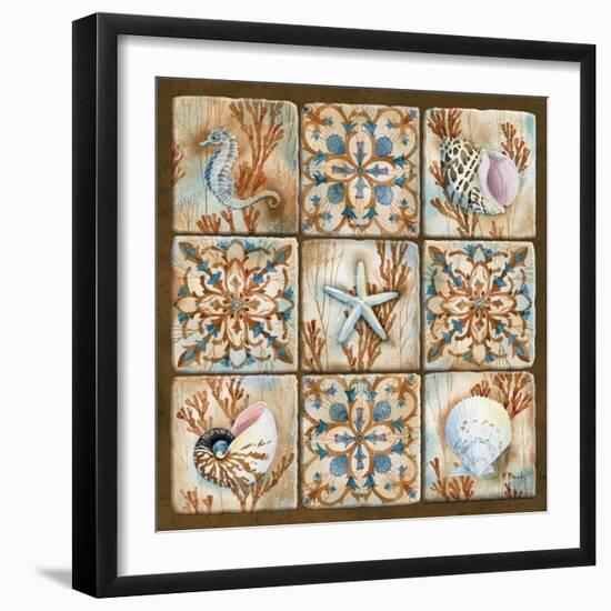 Sea Isle Collage I-Paul Brent-Framed Art Print