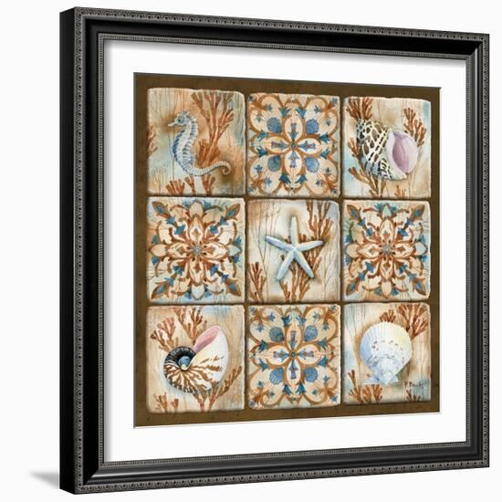 Sea Isle Collage I-Paul Brent-Framed Art Print