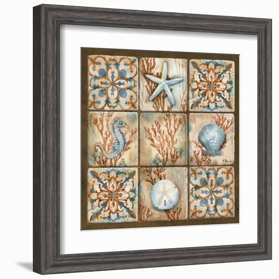 Sea Isle Collage II-Paul Brent-Framed Art Print