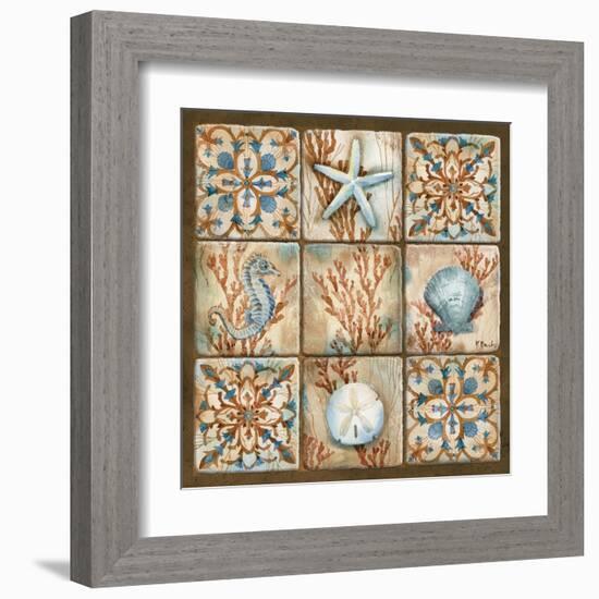 Sea Isle Collage II-Paul Brent-Framed Art Print