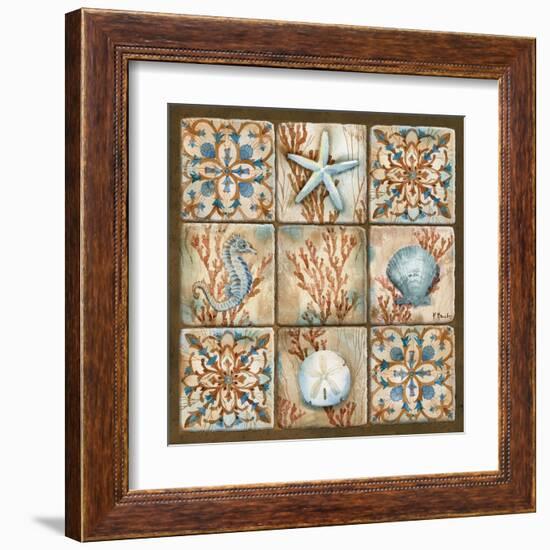 Sea Isle Collage II-Paul Brent-Framed Art Print