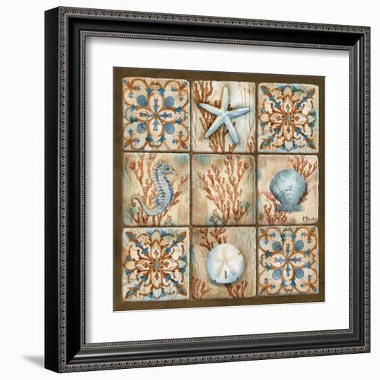 Sea Isle Collage II-Paul Brent-Framed Art Print