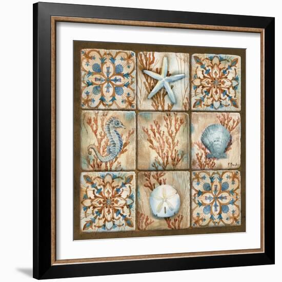 Sea Isle Collage II-Paul Brent-Framed Premium Giclee Print