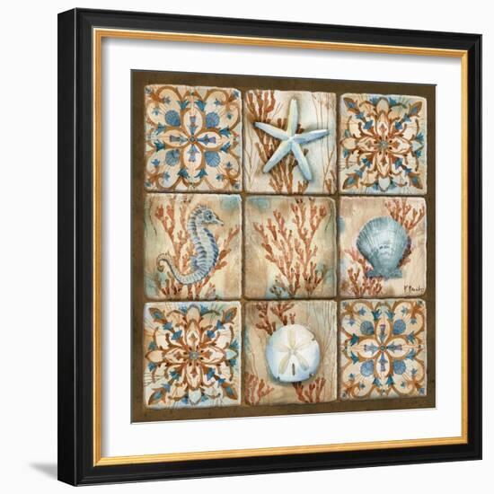 Sea Isle Collage II-Paul Brent-Framed Premium Giclee Print