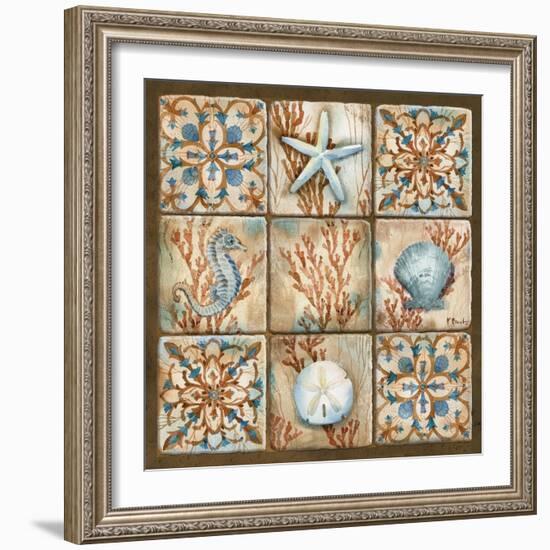 Sea Isle Collage II-Paul Brent-Framed Art Print