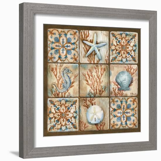 Sea Isle Collage II-Paul Brent-Framed Art Print