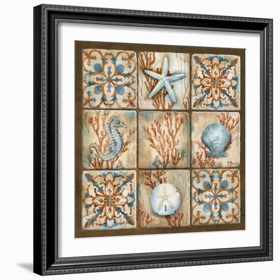 Sea Isle Collage II-Paul Brent-Framed Art Print