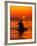 Sea Kayaking at Sunset, Bahama Out Islands, Bahamas-Greg Johnston-Framed Photographic Print