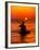 Sea Kayaking at Sunset, Bahama Out Islands, Bahamas-Greg Johnston-Framed Photographic Print