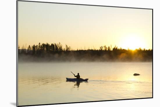 Sea Kayaking Jackson Lake In Grand Teton National Park, WY-Justin Bailie-Mounted Photographic Print