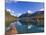 Sea Kayaking on Bowman Lake in Autumn in Glacier National Park, Montana, Usa-Chuck Haney-Mounted Photographic Print