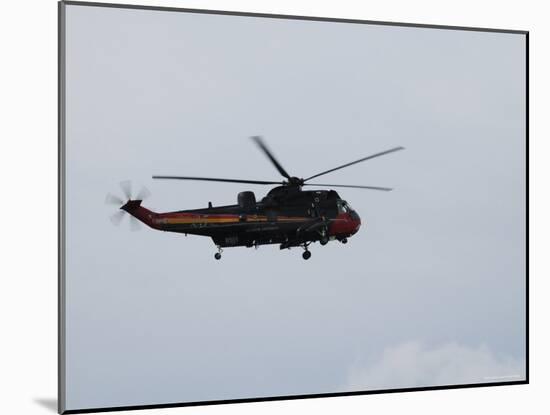 Sea King Helicopter of the Belgian Army in Flight-Stocktrek Images-Mounted Photographic Print