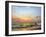 Sea Landscape On A Sunset-balaikin2009-Framed Art Print