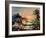 Sea Landscape With Palm Trees And Seagulls-balaikin2009-Framed Art Print