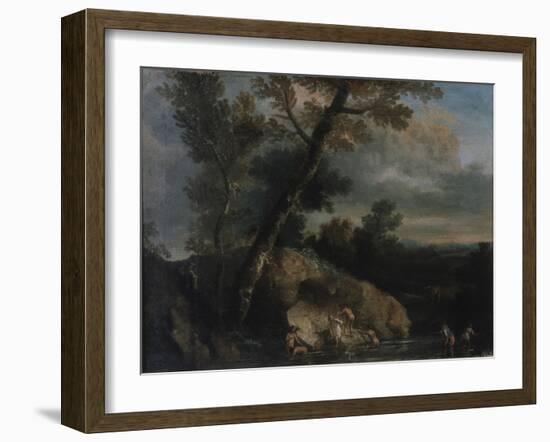 Sea Landscape with Robbers-Salvatore Rosa-Framed Giclee Print