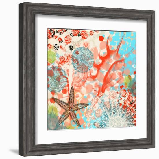 Sea Life Activity-Yashna-Framed Art Print