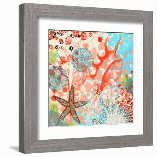 Sea Life Activity-Yashna-Framed Art Print