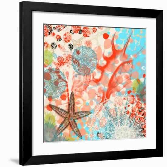 Sea Life Activity-Yashna-Framed Art Print