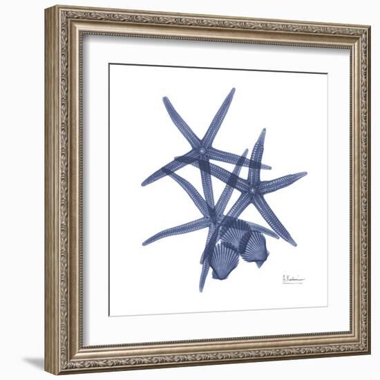 Sea Life in Blue-Albert Koetsier-Framed Art Print