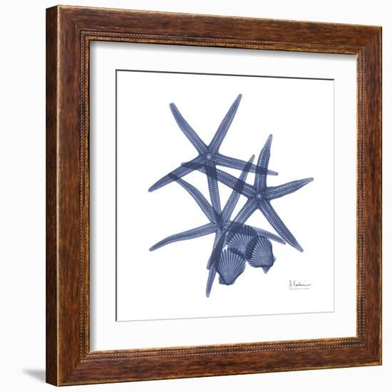 Sea Life in Blue-Albert Koetsier-Framed Art Print