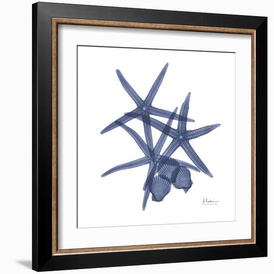 Sea Life in Blue-Albert Koetsier-Framed Art Print