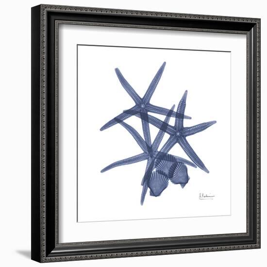 Sea Life in Blue-Albert Koetsier-Framed Art Print